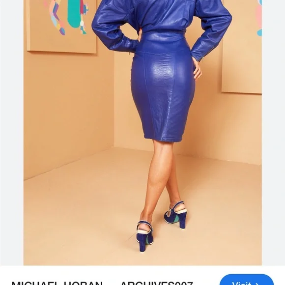 Jitrois Vintage Lambskin skirt and Jacket - Picture 2 of 16